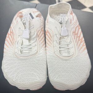 HF White and Pink Shoes